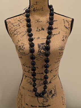 Classic Black Beaded Necklace - Women Jewelry
